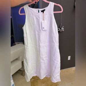 Quince 100% European Linen Tank Mini Dress